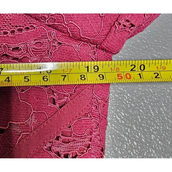 Rachel Parcell Womens Plus Size 14 V-Neck Floral Lace Mini Dress NWT - Picture 9 of 14